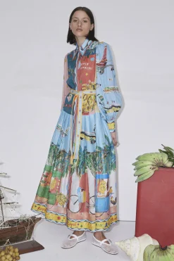 Dresses-HUSK Alemais Aboard Dress - Print