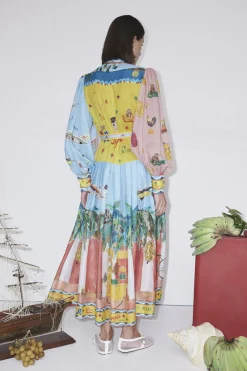 Dresses-HUSK Alemais Aboard Dress - Print