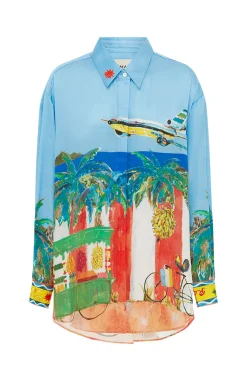 Tops-HUSK Alemais Aboard Shirt - Print