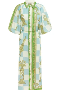 Dresses-HUSK Alemais Checkmate Dress - Print