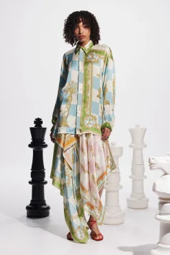 Tops-HUSK Alemais Checkmate Shirt - Multi Coloured MultiColoured