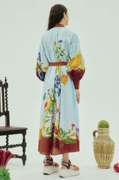Dresses-HUSK Alemais Dahlia Dress - Multi Coloured MultiColoured