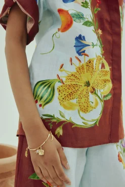 Tops-HUSK Alemais Dahlia Shirt - Multi Coloured MultiColoured