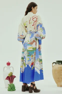 Dresses-HUSK Alemais Nadia Shirtdres - Multi Coloured MultiColoured