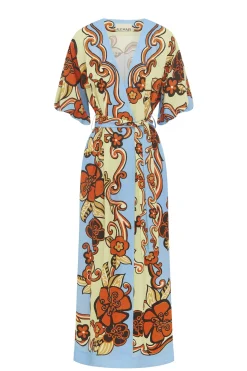 Dresses-HUSK Alemais Ondine Dress - Sky