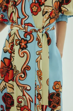 Dresses-HUSK Alemais Ondine Dress - Sky