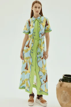 Dresses-HUSK Alemais Rafaela Dress - Multi Coloured MultiColoured