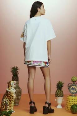 Tops-HUSK Alemais Rose Tee - White