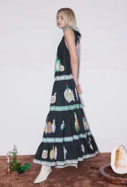 Dresses-HUSK Alemais Royal Midi - Print