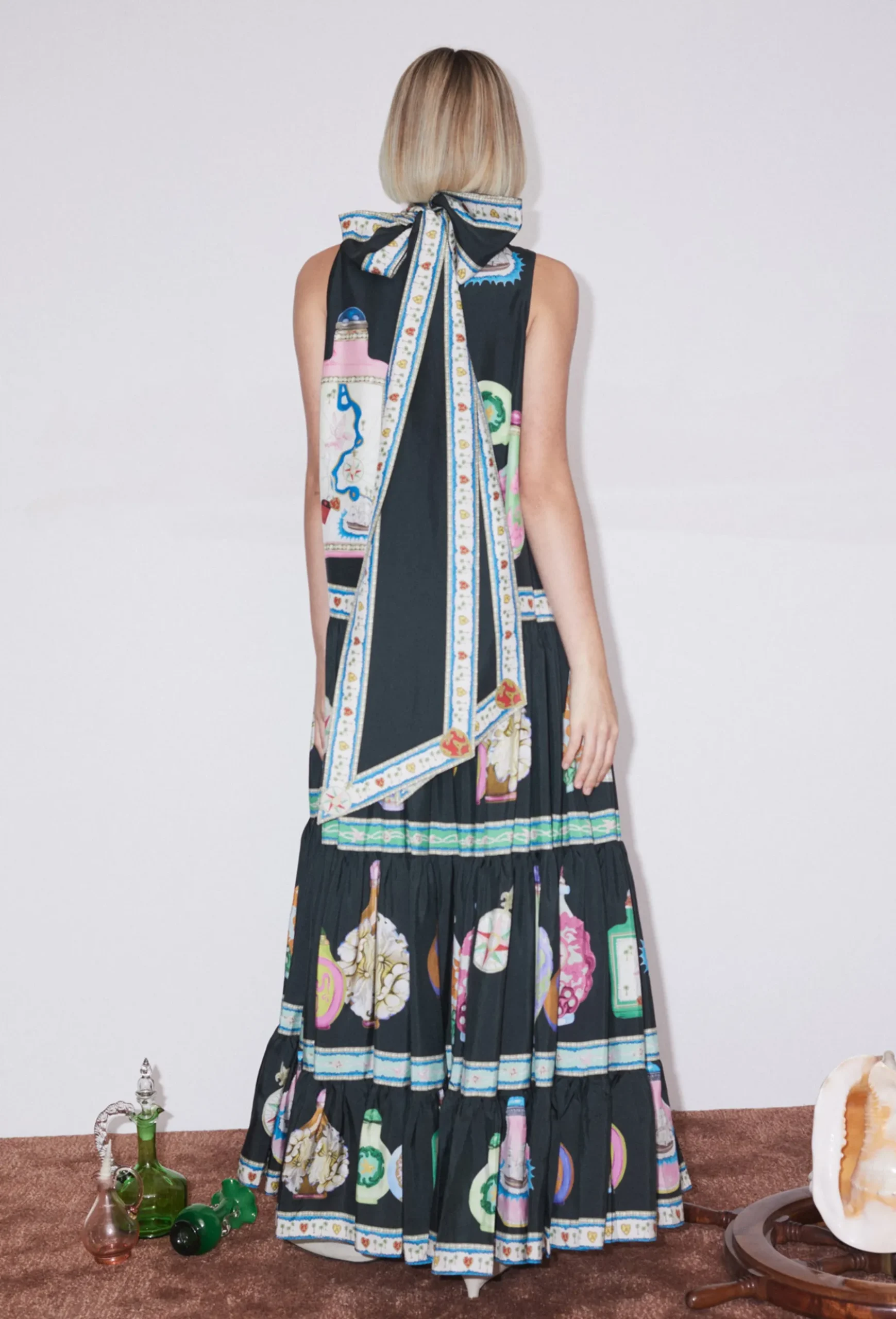 Dresses-HUSK Alemais Royal Midi - Print