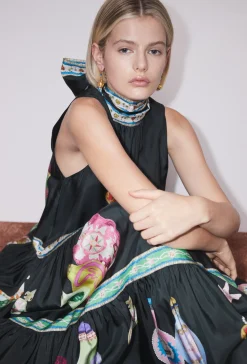 Dresses-HUSK Alemais Royal Midi - Print