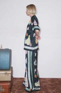 Pants-HUSK Alemais Royal Pant - Print