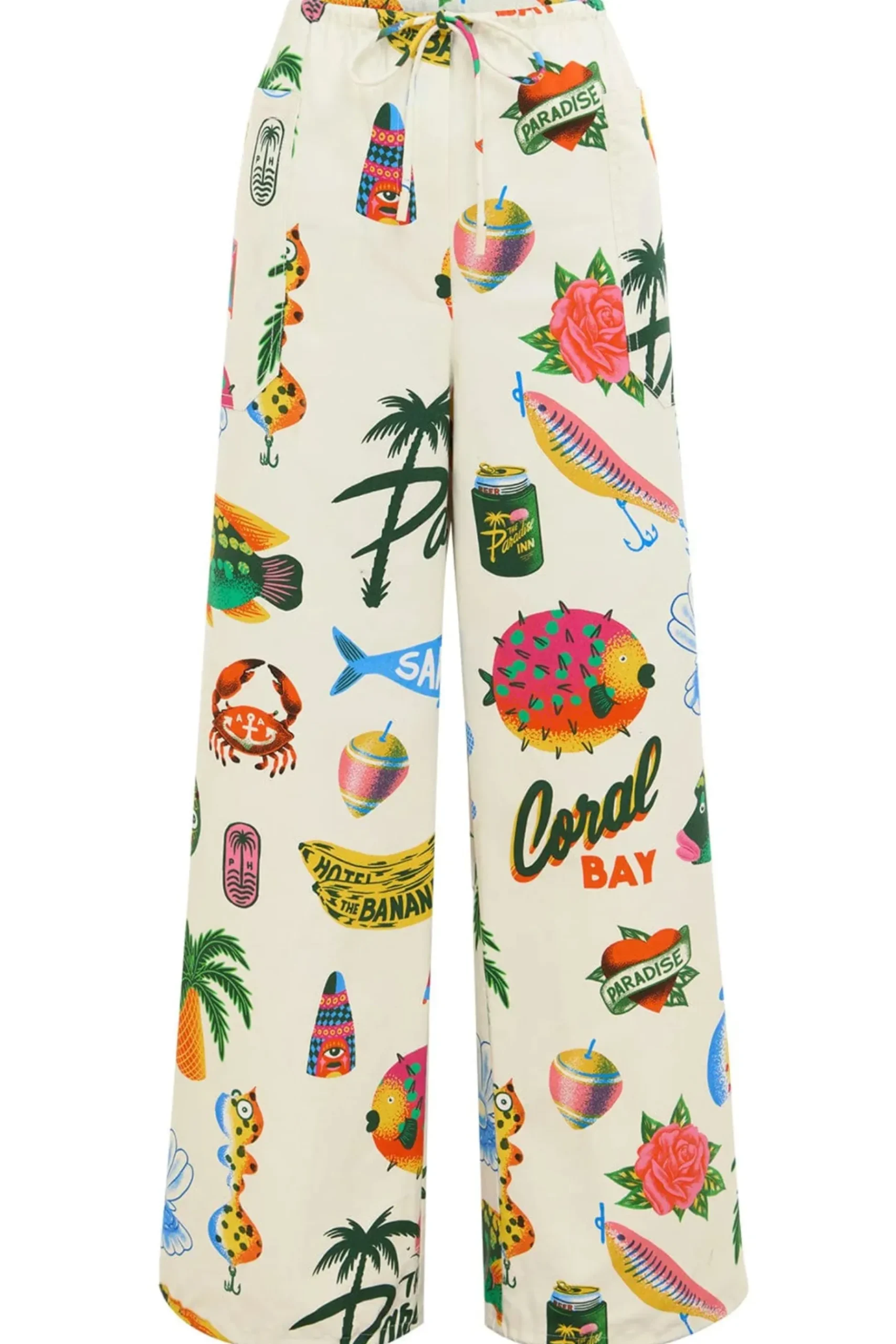 Pants-HUSK Alemais Samaki Pant - Multi Coloured MultiColoured
