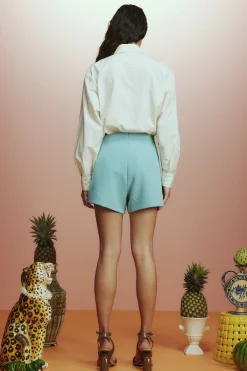 Pants-HUSK Alemais Tiger Short - Blue