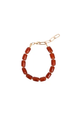 Bracelets-HUSK Alouette Design Barrel Bracelet - Amber