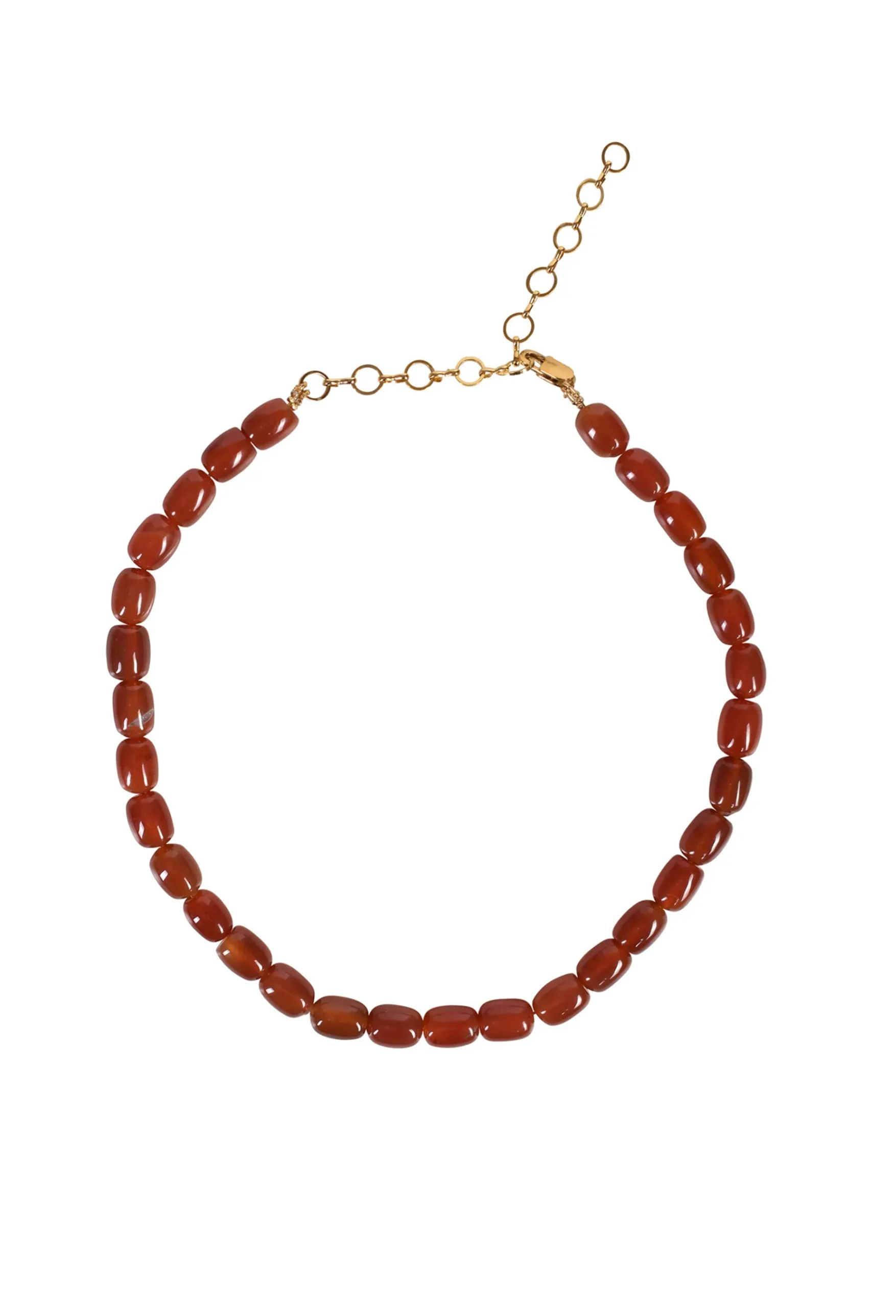 Necklaces-HUSK Alouette Design Barrel Necklace - Amber