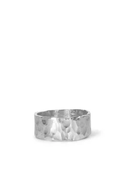 Rings-HUSK Alouette Design Hammered Ring - Silver
