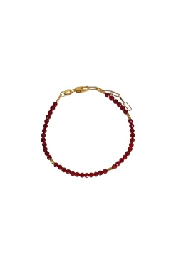 Bracelets-HUSK Alouette Design Seed Bracelet - Red