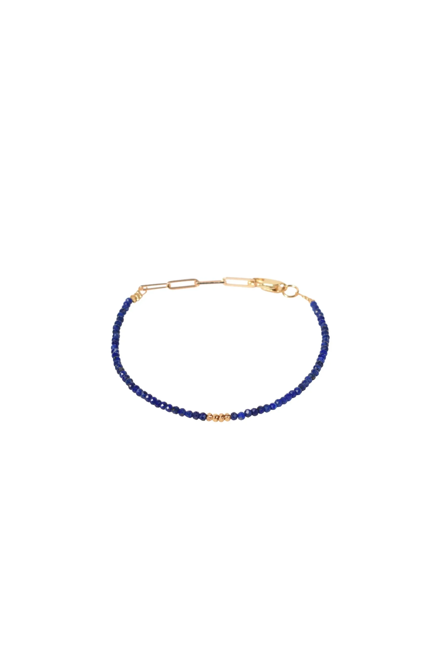 Bracelets-HUSK Alouette Design Seed Bracelet - Lapis