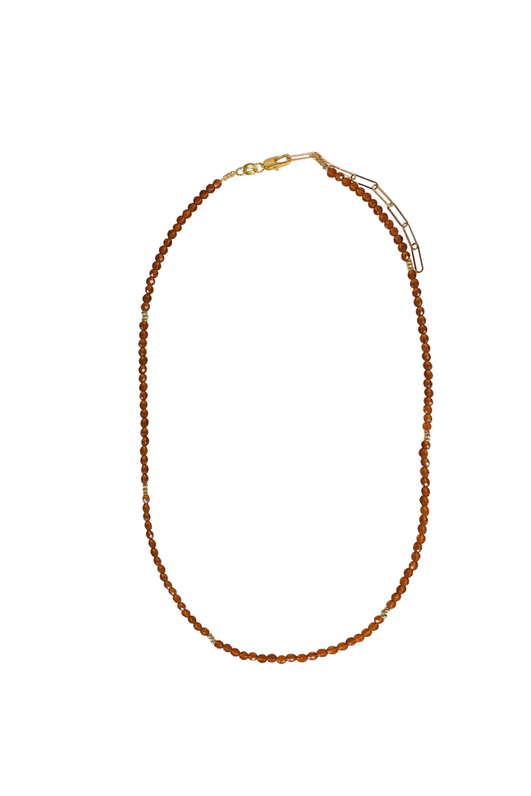 Necklaces-HUSK Alouette Design Seed Necklace - Amber