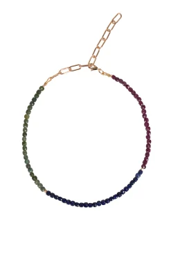 Necklaces-HUSK Alouette Design Square Necklace - Multi Coloured MultiColoured
