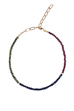 Necklaces-HUSK Alouette Design Square Necklace - Multi Coloured MultiColoured