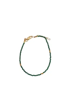 Bracelets-HUSK Alouette Design Tiny Bracelet - Emerald