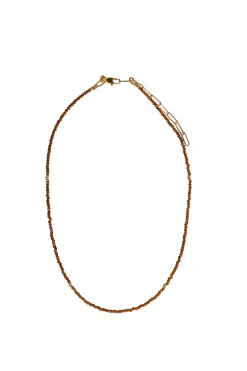 Necklaces-HUSK Alouette Design Tiny Necklace - Amber