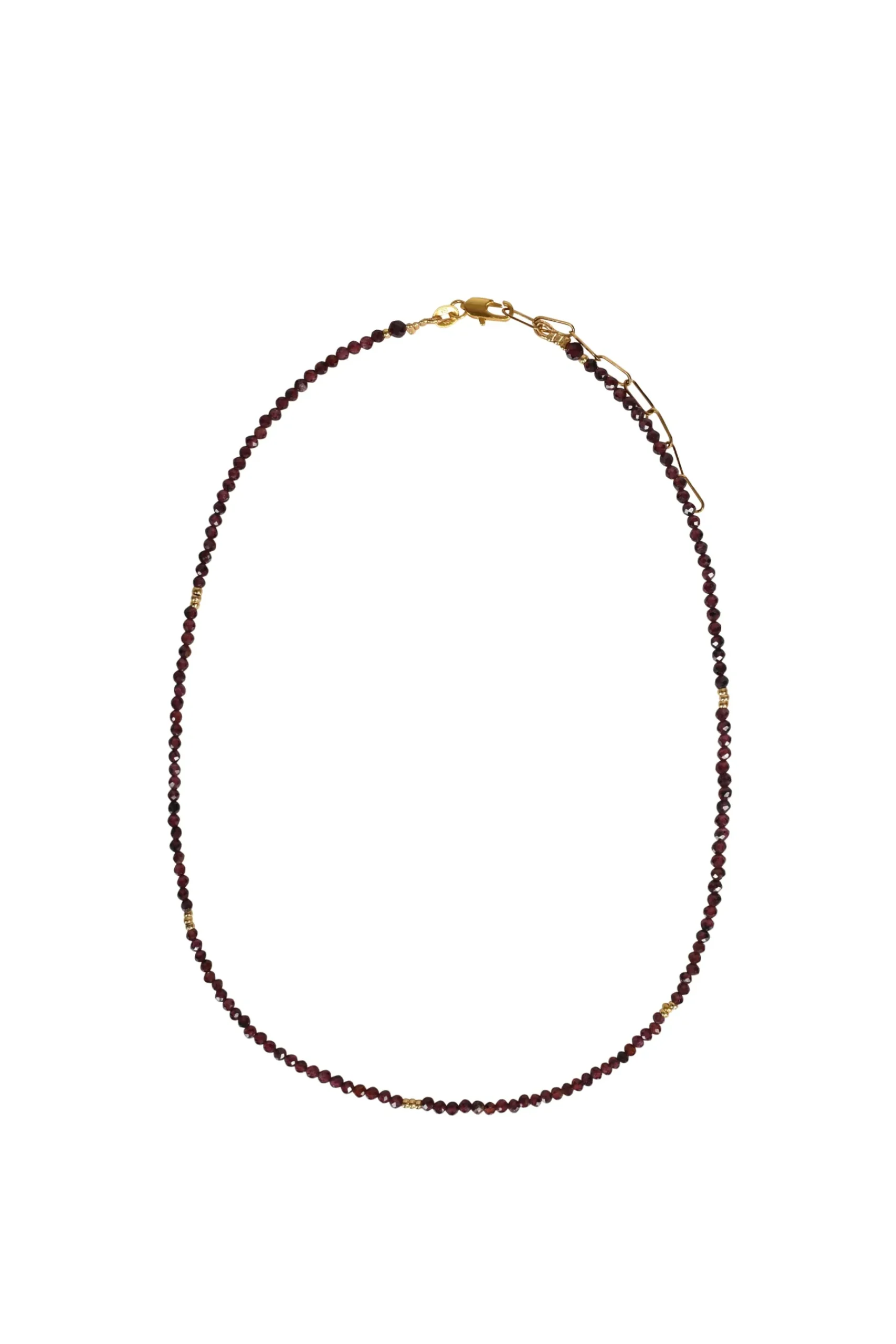 Necklaces-HUSK Alouette Design Tiny Necklace - Chocolate