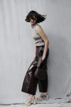 Pants-HUSK Alysi Barolo Pant - Burgundy