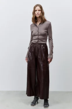 Pants-HUSK Alysi Barolo Pant - Burgundy