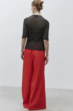 Knitwear-HUSK Alysi Fuomo Cardigan - Charcoal
