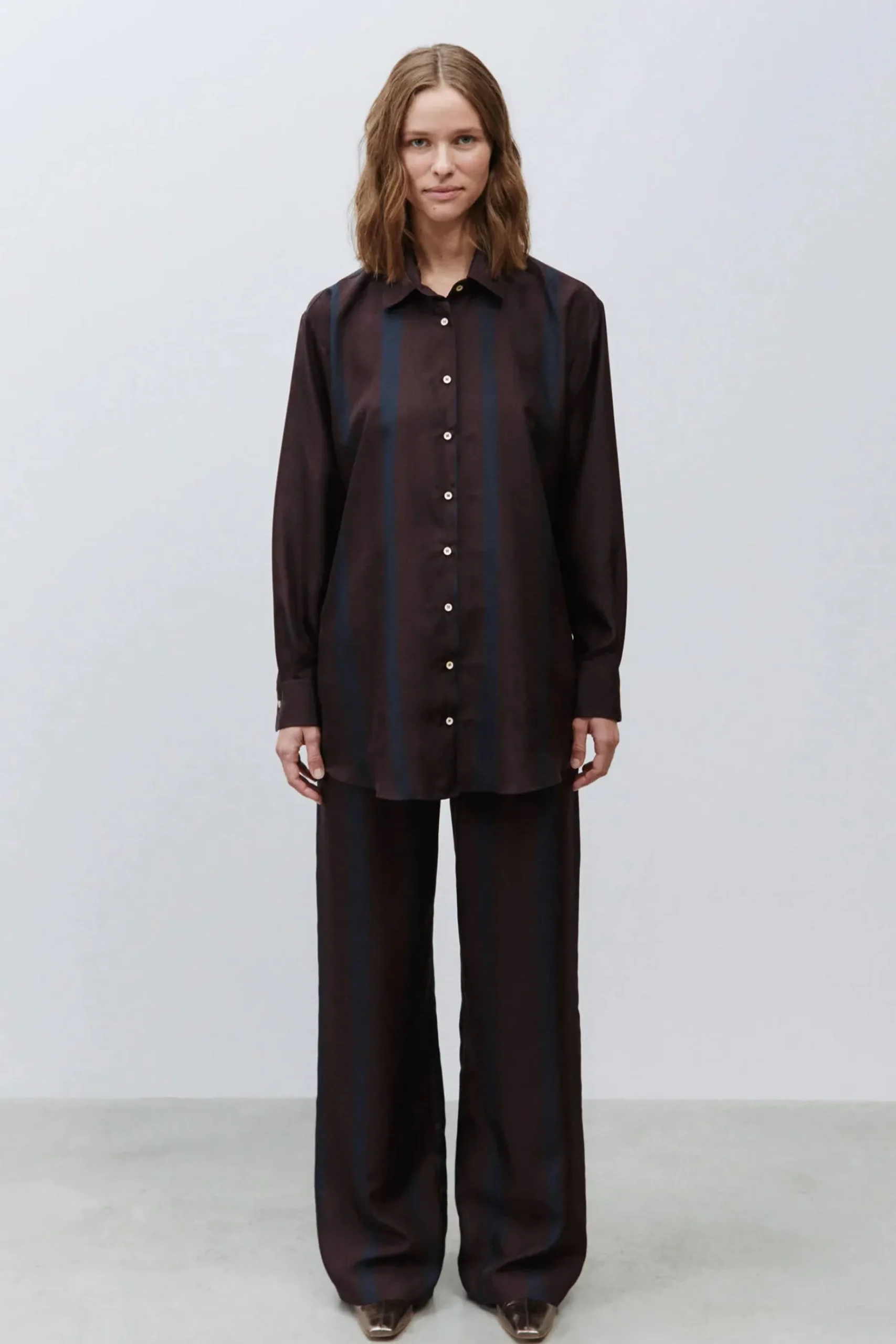 Tops-HUSK Alysi Max Blouse - Stripe