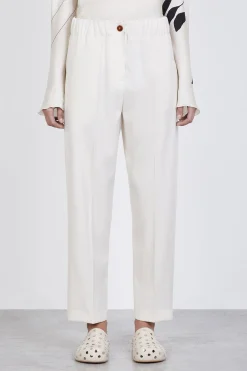 Pants-HUSK Alysi Meringa Pant - White