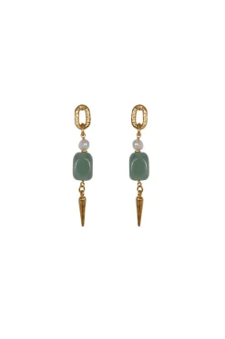 Earrings-HUSK Ben Amun Arrow Earring - Gold