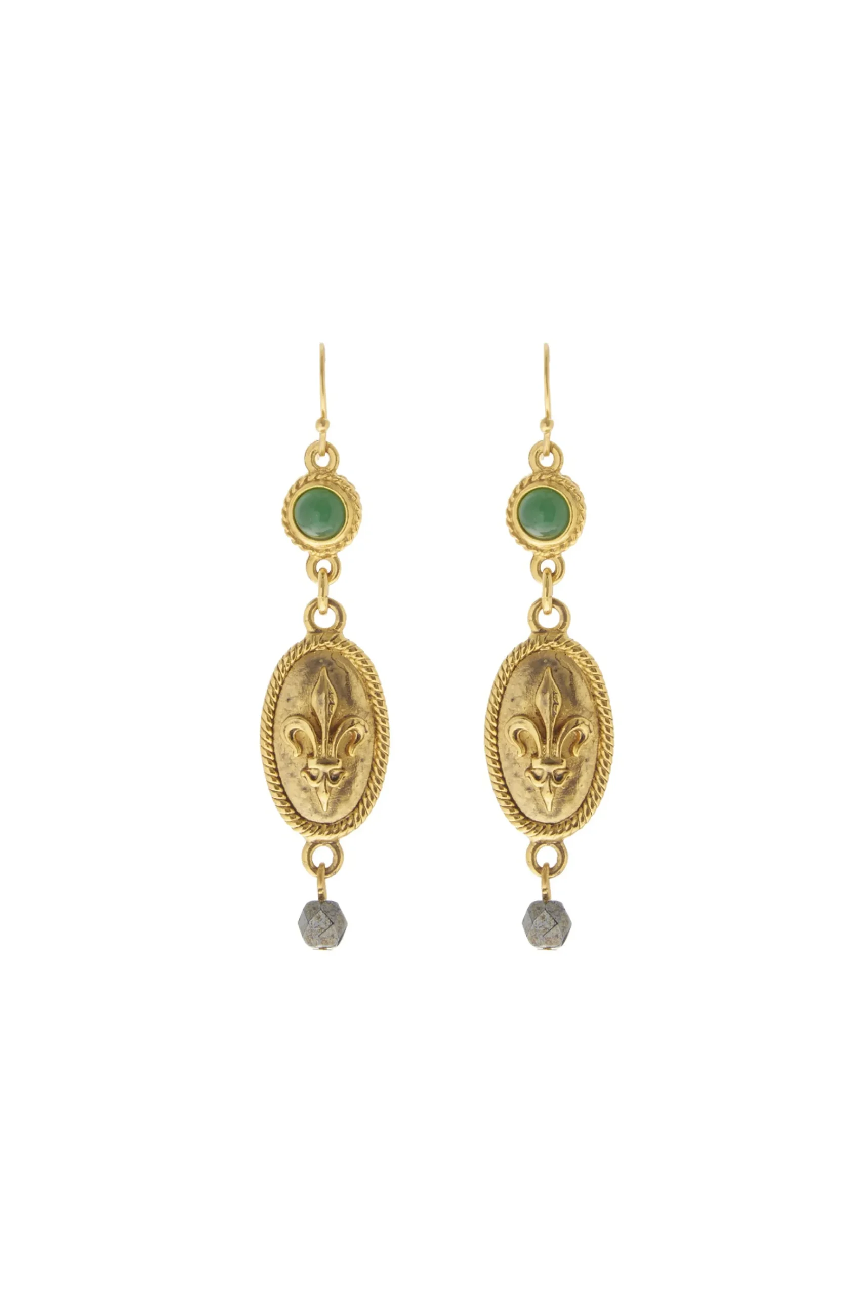 Earrings-HUSK Ben Amun Basil Earring - Gold