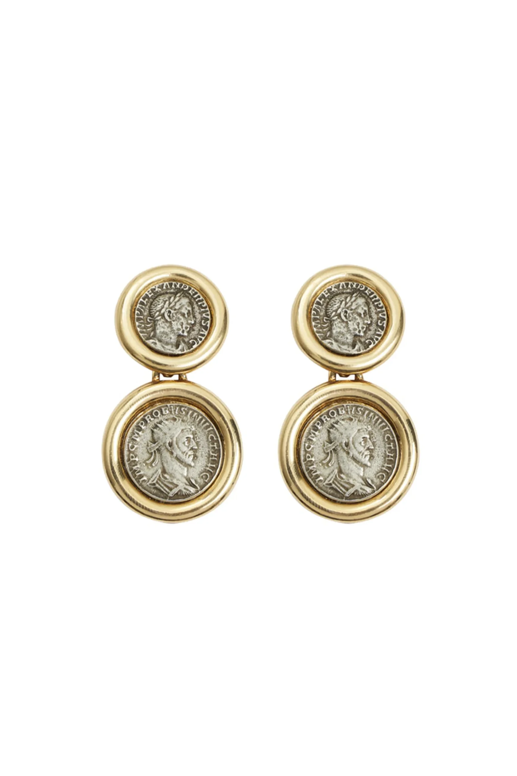 Earrings-HUSK Ben Amun Centro Earring - Gold
