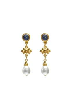 Earrings-HUSK Ben Amun Christy Earring - Gold