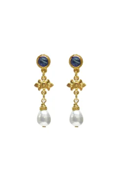 Earrings-HUSK Ben Amun Christy Earring - Gold