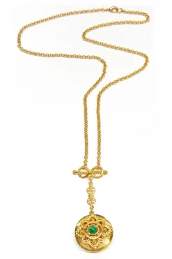 Necklaces-HUSK Ben Amun Fob Necklace - Gold