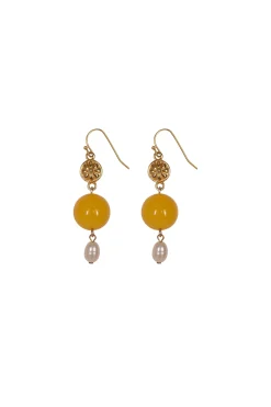 Earrings-HUSK Ben Amun Leila Earring - Gold