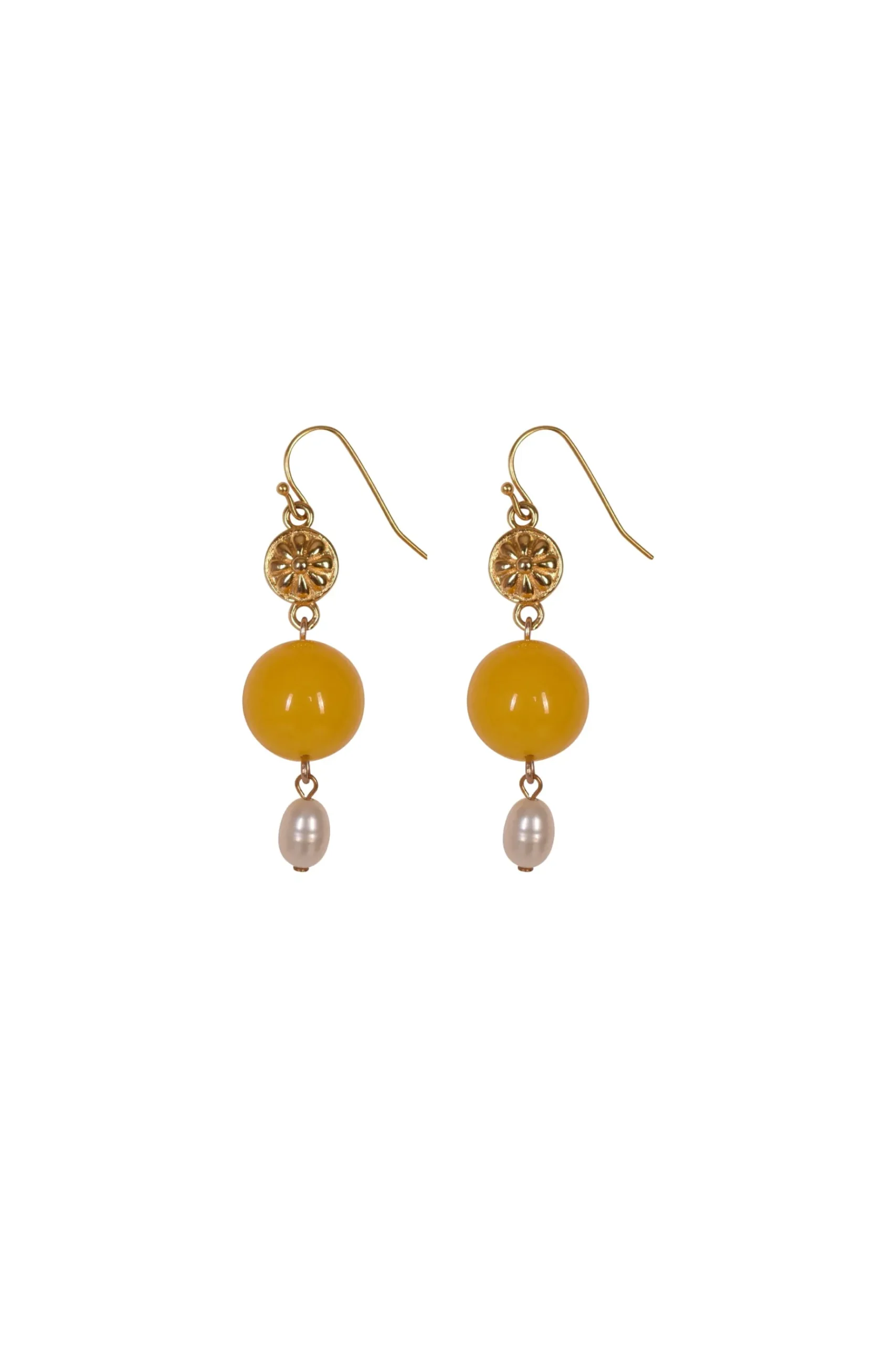Earrings-HUSK Ben Amun Leila Earring - Gold