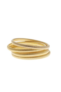 Bracelets-HUSK Ben Amun Python Bangles - Gold