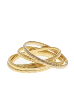 Bracelets-HUSK Ben Amun Python Bangles - Gold