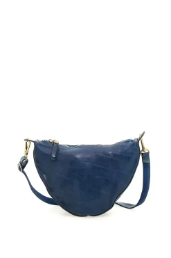 Bags-HUSK Campomaggi Moon Crossbody - Sapphire