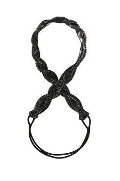 Hats & Headpieces-HUSK Deepa Gurnani Ashley Headband - Black