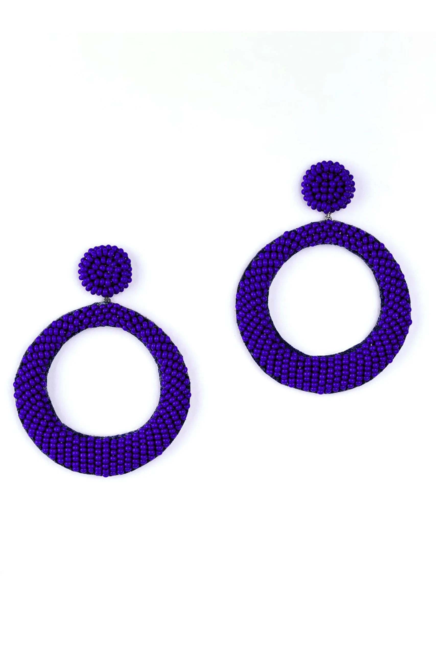 Earrings-HUSK Deepa Gurnani Asta Earring - Cobalt
