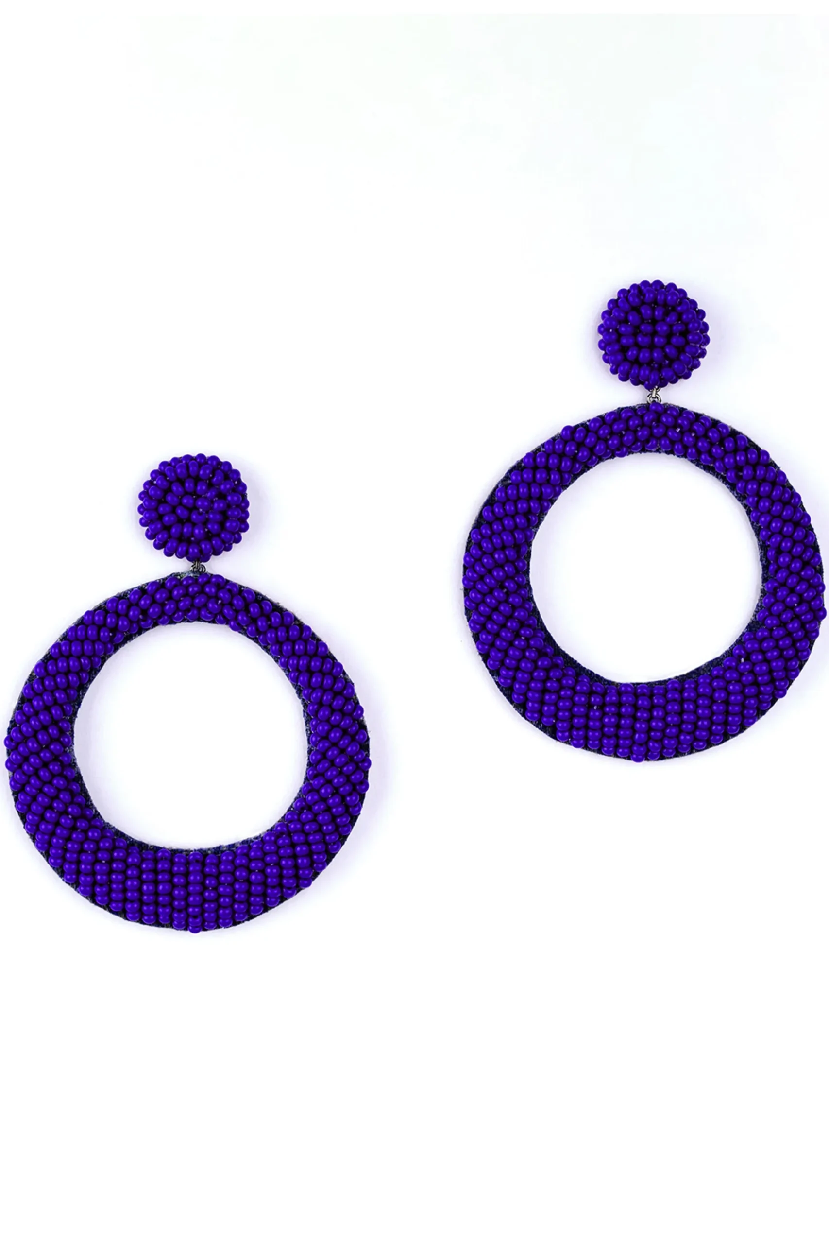 Earrings-HUSK Deepa Gurnani Asta Earring - Cobalt
