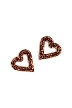Earrings-HUSK Deepa Gurnani Bia Earring - Red