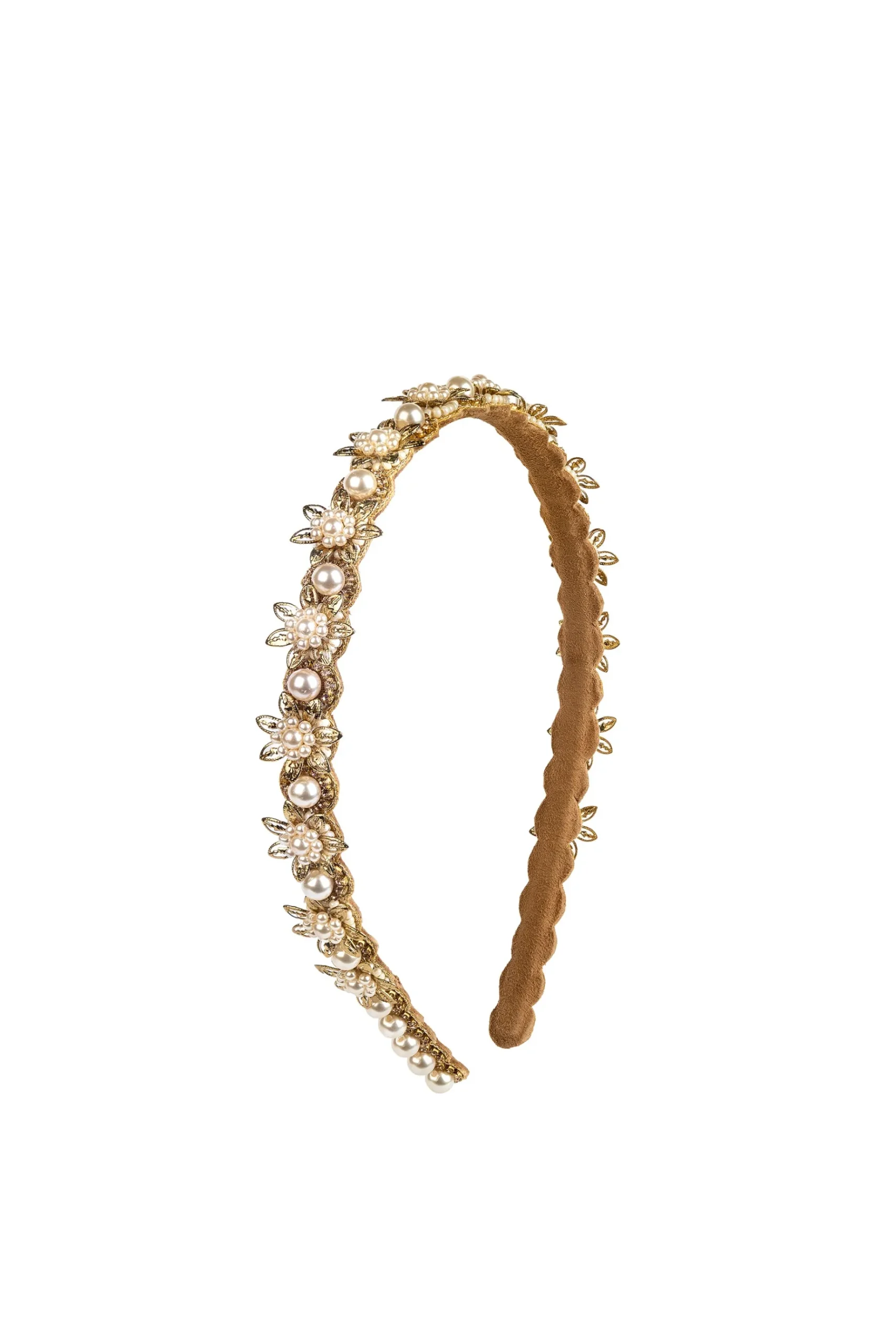 Hats & Headpieces-HUSK Deepa Gurnani Deanne Headband - Gold